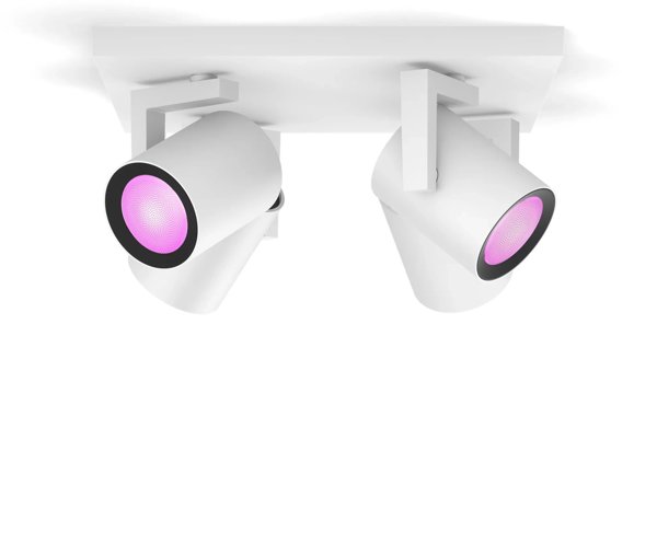 Philips Hue White&Col. Amb. Argenta Spot 4flg weiß 4x4.2W