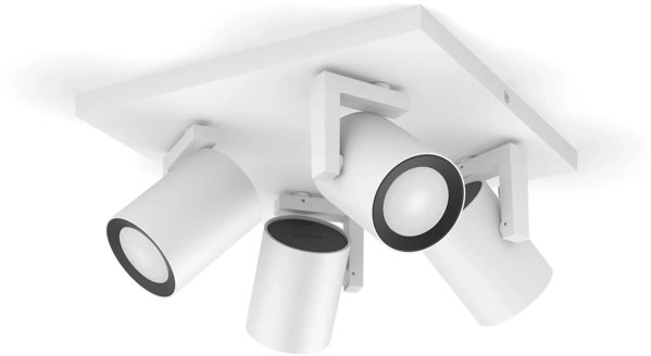 Philips Hue White&Col. Amb. Argenta Spot 4flg weiß 4x4.2W