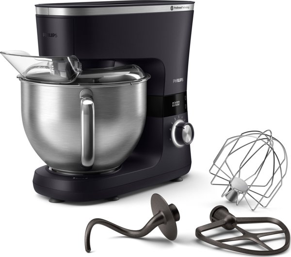 Philips Κουζινομηχανή Σειρά 7000 HR7962/01, 1000W, με Μπολ 5.5 Λίτρων και 8 Ρυθμίσεις Ταχύτητας