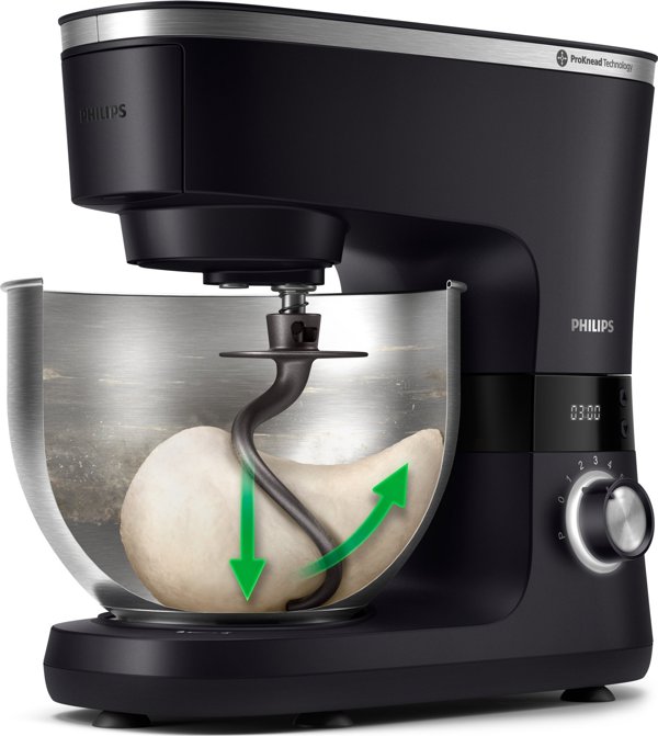 Philips Κουζινομηχανή Σειρά 7000 HR7962/01, 1000W, με Μπολ 5.5 Λίτρων και 8 Ρυθμίσεις Ταχύτητας