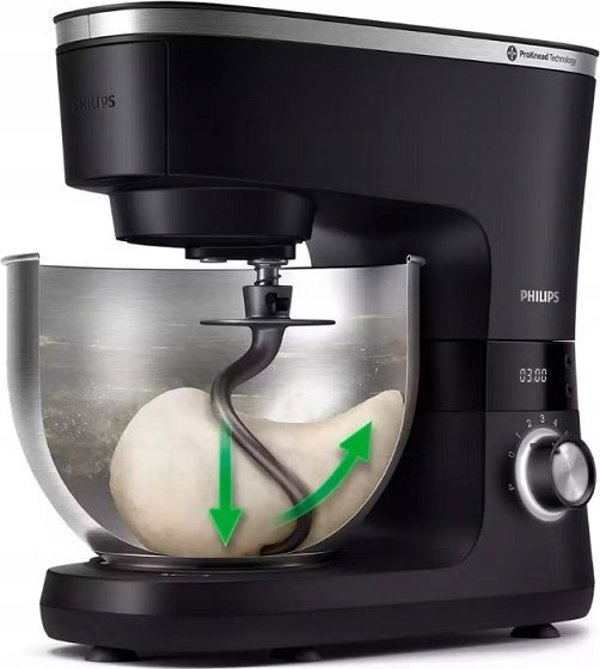Philips Κουζινομηχανή Σειρά 7000 HR7962/01, 1000W, με Μπολ 5.5 Λίτρων και 8 Ρυθμίσεις Ταχύτητας