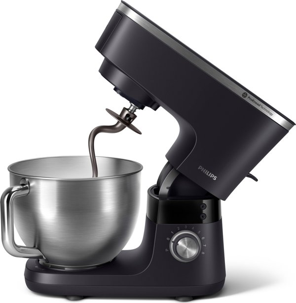 Philips Κουζινομηχανή Σειρά 7000 HR7962/01, 1000W, με Μπολ 5.5 Λίτρων και 8 Ρυθμίσεις Ταχύτητας