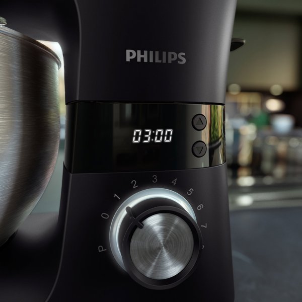 Philips Κουζινομηχανή Σειρά 7000 HR7962/01, 1000W, με Μπολ 5.5 Λίτρων και 8 Ρυθμίσεις Ταχύτητας