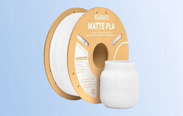 ELEGOO Νήμα 3D Εκτύπωσης PLA Matte 1.75mm - Λευκό (Phrozen Compatible)