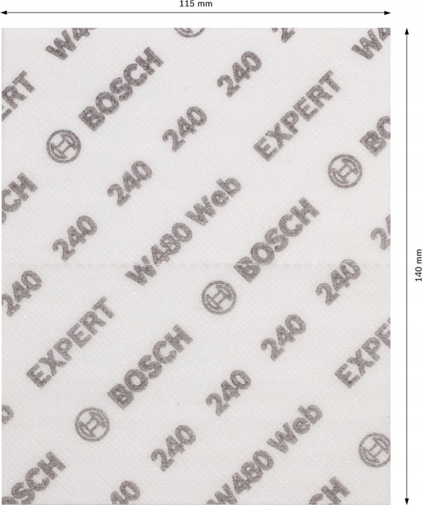 Αφρώδες λειαντικό Expert W480 web, κόκκος G240, 2 τεμ.