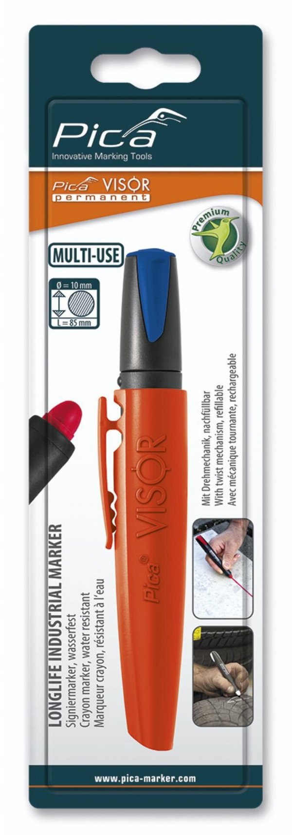 Μαρκαδόρος Pica-Marker Pica VISOR μόνιμος μπλε / SB