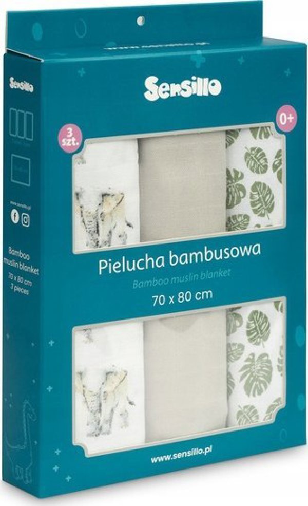 Πάνες Bambus 3-pack SLONIK GREY 70X80
