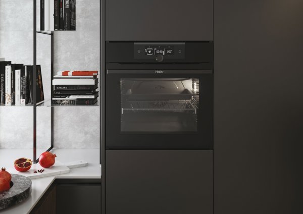 Piekarnik Haier Oven HWO60SM2F3BH 70 L Electric Hydrolytic Electronic Height 59.5 cm Width 59.5 cm Black