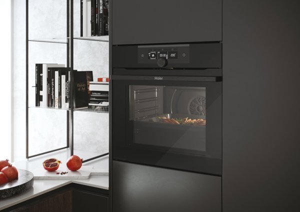 Piekarnik Haier Oven HWO60SM2F3BH 70 L Electric Hydrolytic Electronic Height 59.5 cm Width 59.5 cm Black