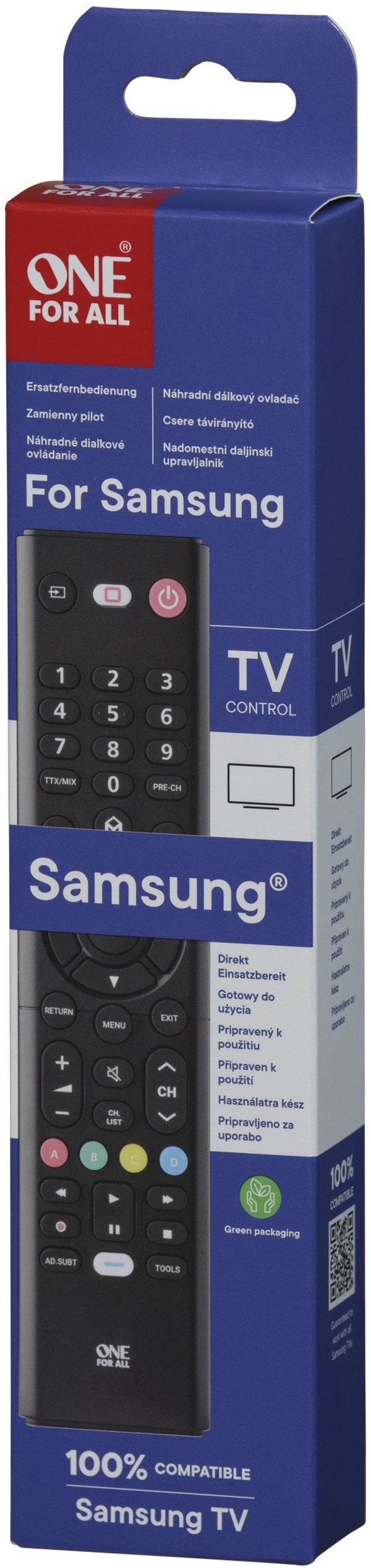 Πιλότος URC1310 One For All - αφιερωμένος για χειρισμό TV Samsung