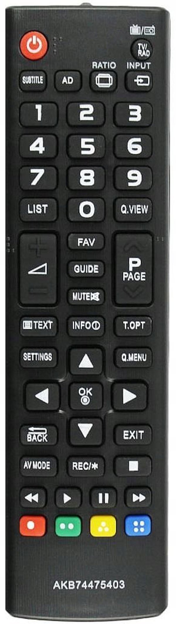 Pilot do TV LCD LG AKB74475403.