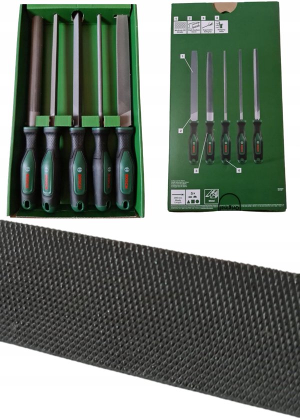 Pilnik File Set 200 mm 5-Piece