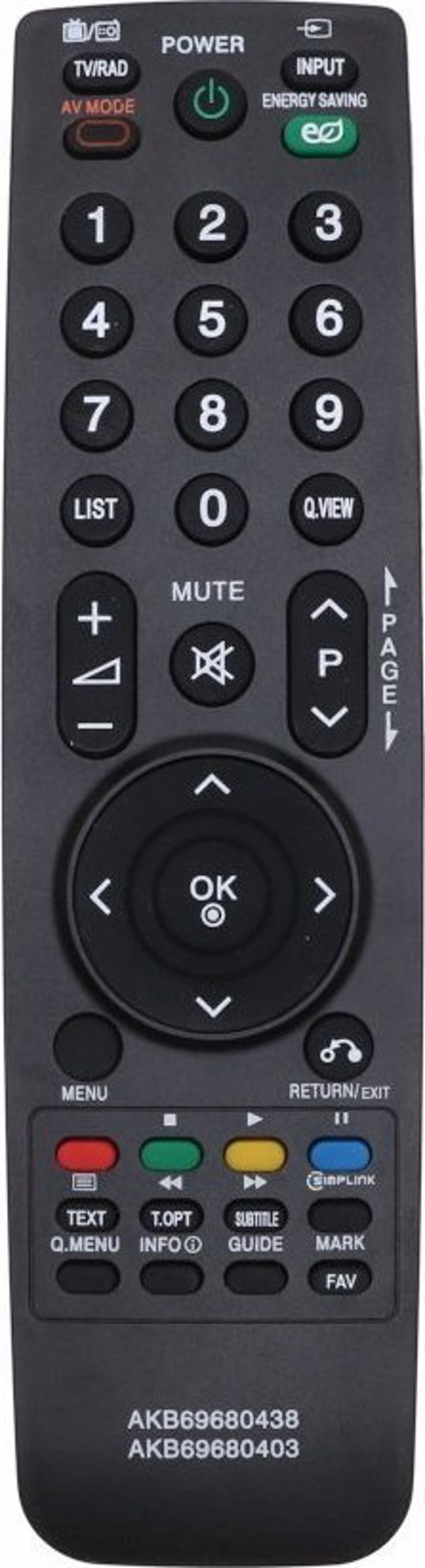 Pilot RTV LG PILOT Do TV Telewizora LG AKB69680438