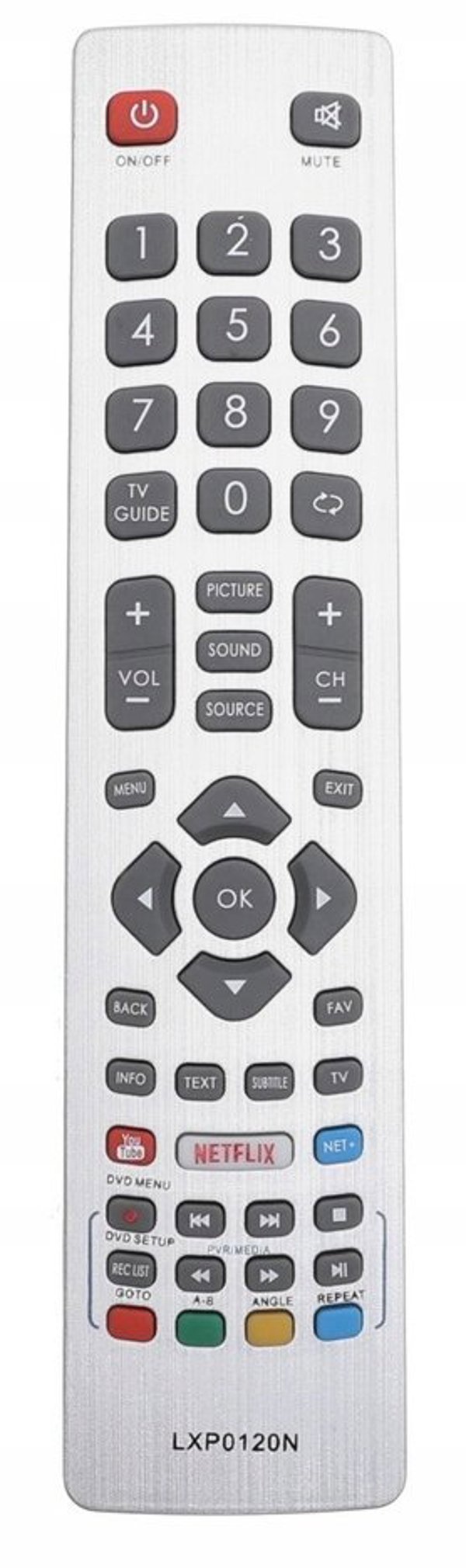 Pilot do TV LCD SHARP AQUOS SHW/RMC/0120N (IR0023)NETFLIX,YOUTUBE