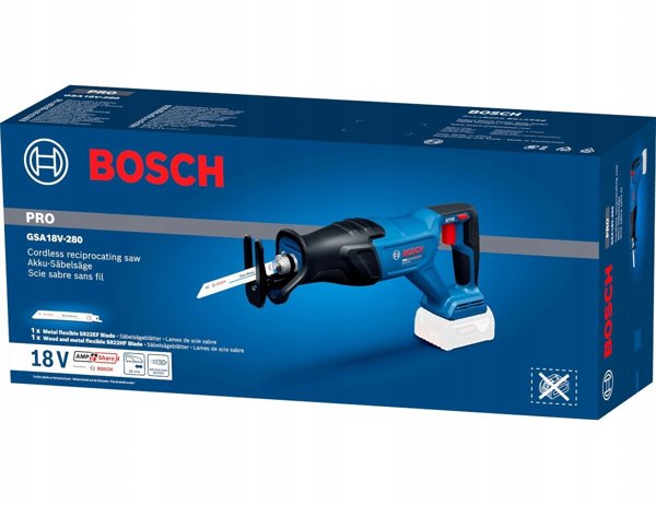 Bosch GSA 18V-280 Ασύρματο Παλινδρομικό Πριόνι (Solo)