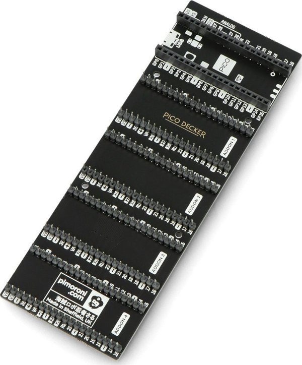 PiMoroni Pico Decker - Τετραπλός Επεκτατής Ακροδεκτών για Raspberry Pi Pico