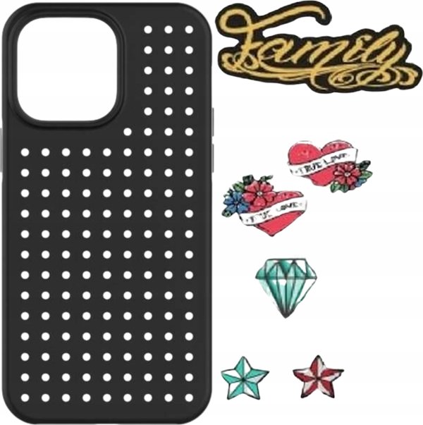 Pinit Θήκη για iPhone 14 Plus 6.7" με Tattoo Pin Dynamic Σχέδιο 1 - Μαύρη