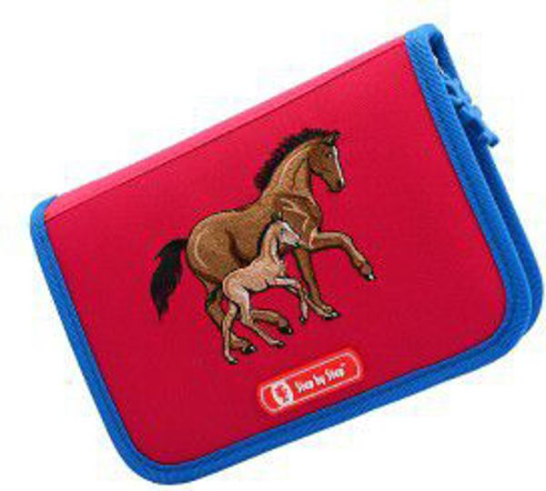 Κασετίνα Step by Step 3D Horse Family ροζ με εξοπλισμό