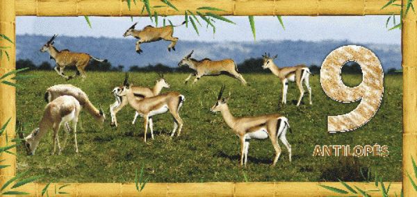 Pionierius Lavinamoji dėlionė "Skaičiai- gyvūnai"