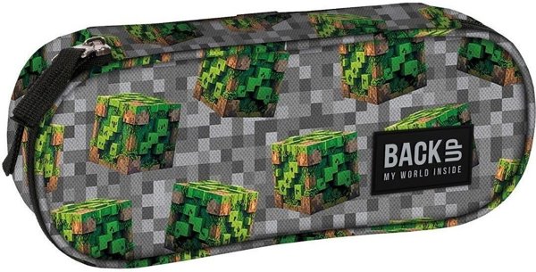 Derform Κασετίνα Backup 8A79 Οβάλ με 1 Φερμουάρ, Πολυθήκη για Σχολικά Είδη
