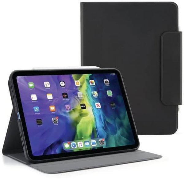 PIPETTO Rotating Folio Case Black, fur Apple iPad Air 10,9", 4  AND  5th Gen.( 2020/2022)