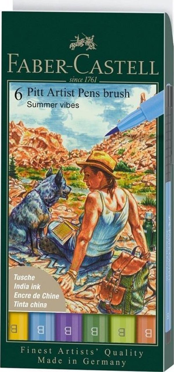 Στυλό Pitt Artist Pen Summer B 6τμχ