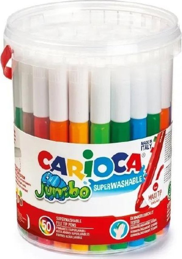 Μαρκαδόροι Jumbo 50 χρώματα CARIOCA