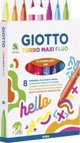 Μαρκαδόροι Turbo Maxi Fluo 8 χρώματα