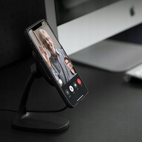 Pitaka MagEZ Mount Qi Desktop Ασύρματος Φορτιστής & Βάση Στήριξης, Gunmetal, για Συσκευές με Qi