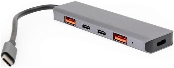 Club 3D Platinet Media Hub USB-C 5-in-1, 2x USB-A & 2x USB-C 3.2 Gen2, PD 100W, Αλουμίνιο [46237]