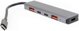 Club 3D Platinet Media Hub USB-C 5-in-1, 2x USB-A & 2x USB-C 3.2 Gen2, PD 100W, Αλουμίνιο [46237]