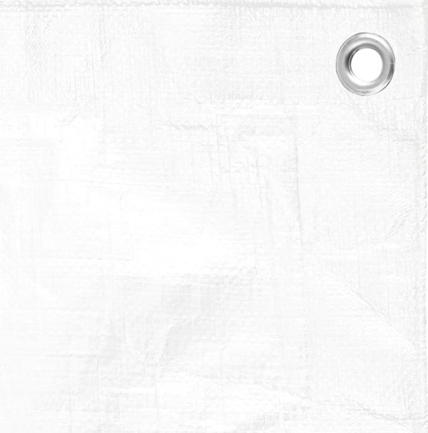 Plandeka vidaXL Plandeka, 180 g/m, 3x3 m, biala, HDPE