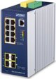 PLANET Industrial Managed L2+ Switch 8-Port Gigabit PoE+, 2x 1G SFP+ & 2x 2.5G SFP, Μπλε, Αλουμίνιο