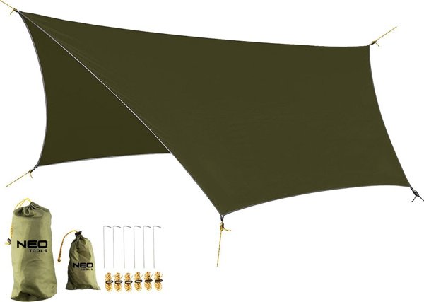Neo Αδιάβροχη Πλατφόρμα Tarp 360 x 290 cm, 210T PU3000, Κάλυμμα Σκηνής