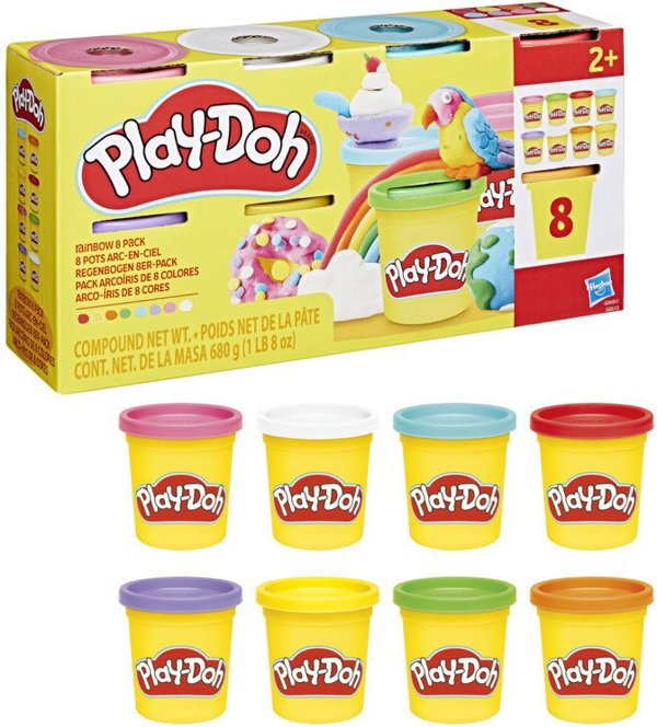 Play-Doh 8 Pack 680 g - Rainbow