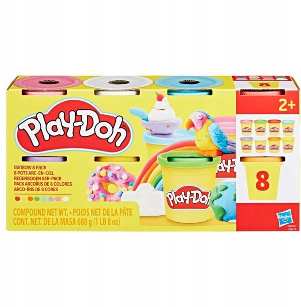 Play-Doh 8 Pack 680 g - Rainbow
