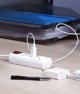 Plastrol Πολύπριζο 1 Θέσης με USB-A και USB-C Θύρες Φόρτισης Λευκό