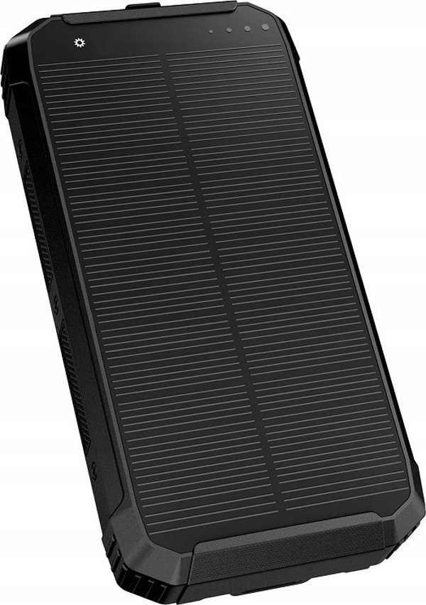 Platinet Φορητός Φορτιστής 10000mAh 15W Wireless Power Bank με Ηλιακό Πάνελ, 2x USB-A & USB-C [46030]