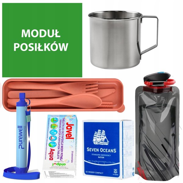 Plecak Ewakuacyjny Survival + εξοπλισμός Readypack S2 – πλήρες σετ έκτακτης ανάγκης / Readypack S2 μαύρο