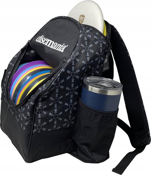 Discmania Fanatic Go Σακίδιο Πλάτης για Δίσκους Disc Golf, Μαύρο