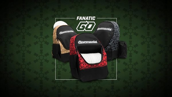 Discmania Fanatic Go Σακίδιο Πλάτης για Δίσκους Disc Golf, Μαύρο