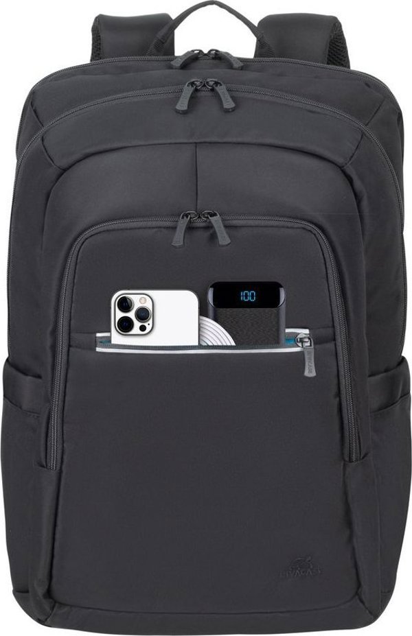 RivaCase ECO Alpendorf 7569 Σακίδιο Laptop 17,3" για Φορητό Υπολογιστή, Αδιάβροχο από Ανακυκλωμένο Υλικό rPET, Μαύρο