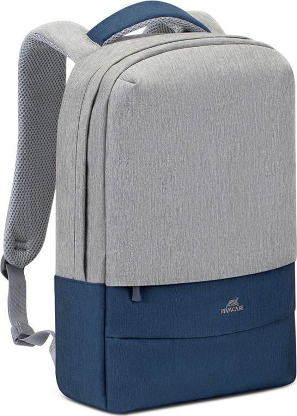 Rivacase Prater 7562 Σακίδιο Πλάτης για Laptop 15.6" - Γκρι/Σκούρο Μπλε