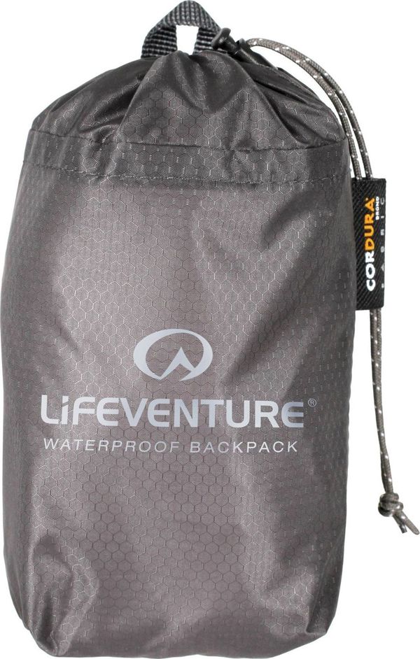 Lifeventure Packable Σακίδιο Πεζοπορίας 22L, Αναδιπλούμενο, Μαύρο, 50x28cm