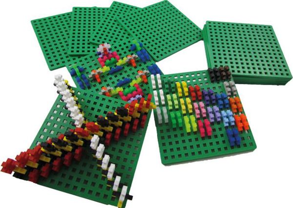 Plus-Plus Σετ Κατασκευαστικών Πλακιδίων, 12 Τεμάχια