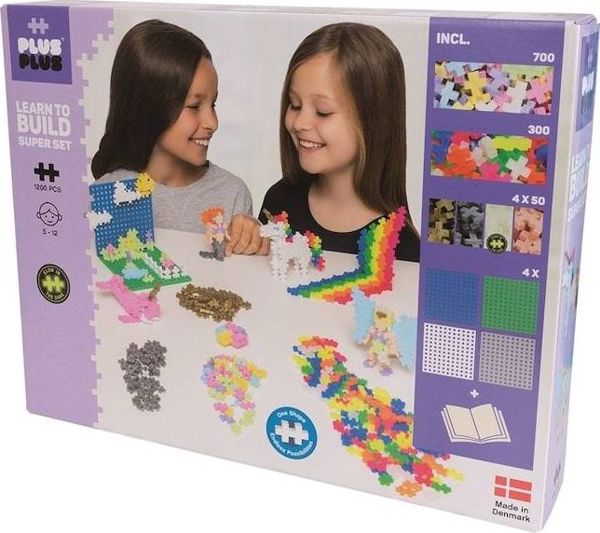 Plus Plus Klocki Plus Plus Mini Basic Pastel Super Set 1200 el.