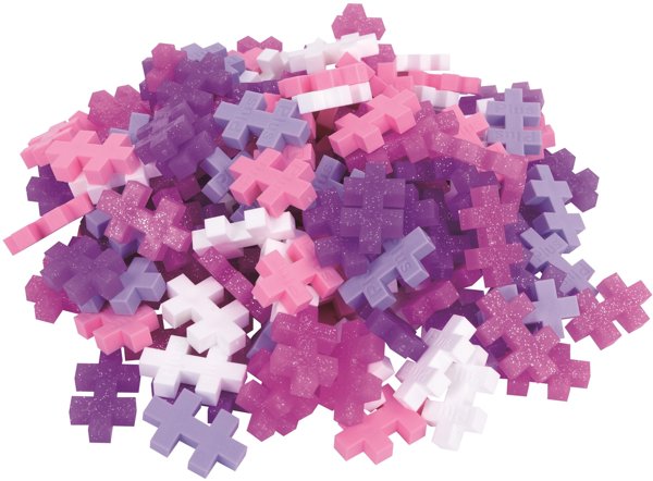 Plus Plus Kύλινδρος παιχνιδιού GLITTER 520 τεμαχίων 4245