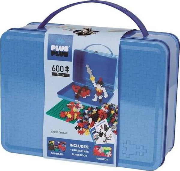 Plus-Plus Τουβλάκια Mini Basic - Εκπαιδευτικό Παιχνίδι Κατασκευών, Βαλιτσάκι 600 Τεμάχια, 3-12 Ετών