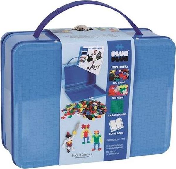 Plus-Plus Τουβλάκια Mini Basic - Εκπαιδευτικό Παιχνίδι Κατασκευών, Βαλιτσάκι 600 Τεμάχια, 3-12 Ετών