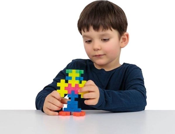 Plus Plus Τουβλάκια BIG Neon, Σετ Κατασκευών 100 Τεμάχια, 5cm, Πολύχρωμα